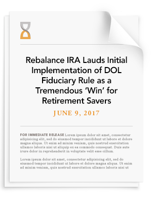 Rebalance Fiduciary Rule Implementation